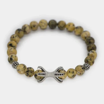 Sarı Serpentin Daşı Qolbaq