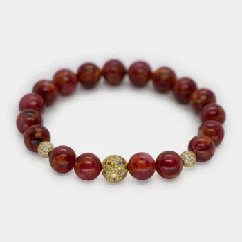 Qırmızı Yəşəm (Jasper) Daşı Qolbaq