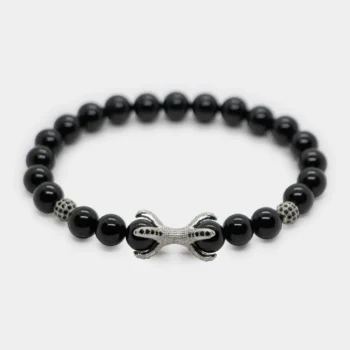 Qara Obsidian Daşı Qolbaq