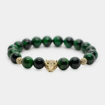 Yaşıl Pələng Gözü Daşı Qolbaq - II