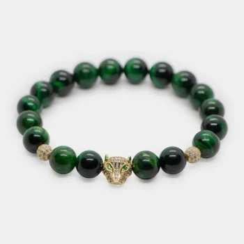 Yaşıl Pələng Gözü Daşı Qolbaq - II