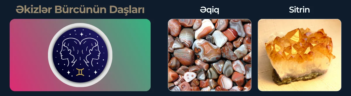 Əkizlər bürcünün uğurlu daşları